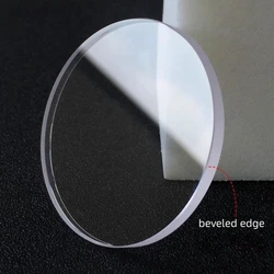 2.5mm Thick Flat Sapphire Watch Crystal 32mm-41.5mm Diameter Transparent Round Glass for Watch Repair