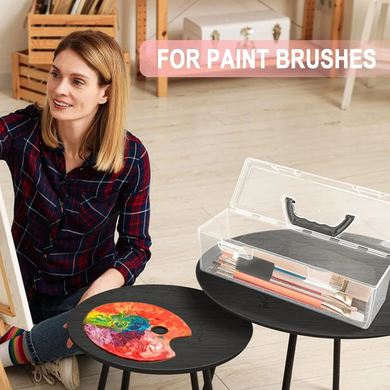 A85Q-Acrylic Paint Storage Box, 30 Bottle Capacity Acrylic Paint Storage Box For 2 Fluid Ounces Acrylic Paint,Storage Box