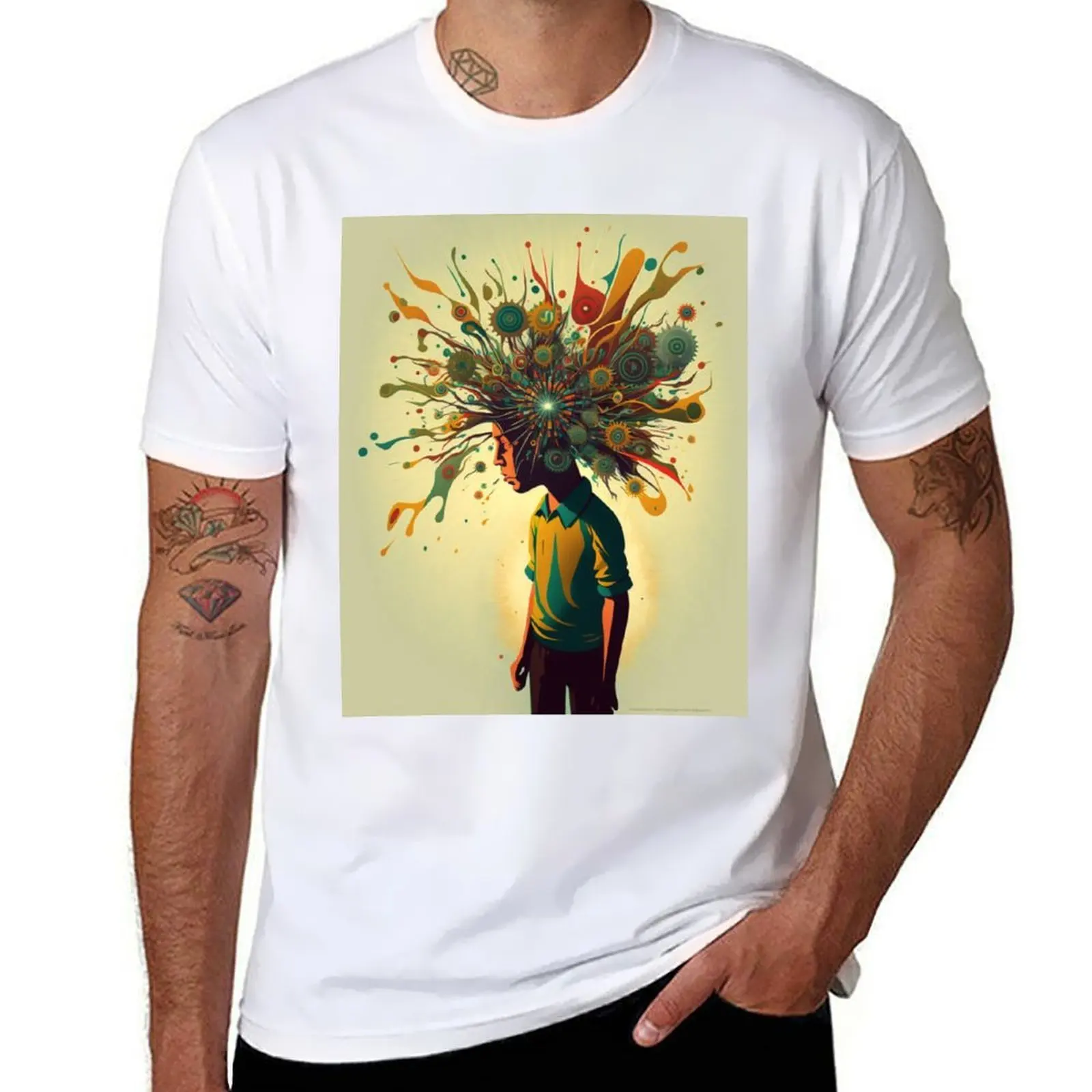 

Uniquely Gifted With ADHD T-Shirt t shirt man cotton t shirt for man 100 percent cotton T-Shirt