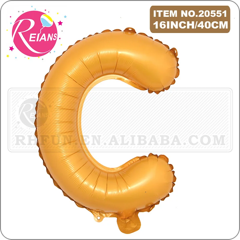 16 inch Orange Letter Number Alphabet Foil Balloons Birthday Party Wedding Decoration event & party supplies birthday balloons