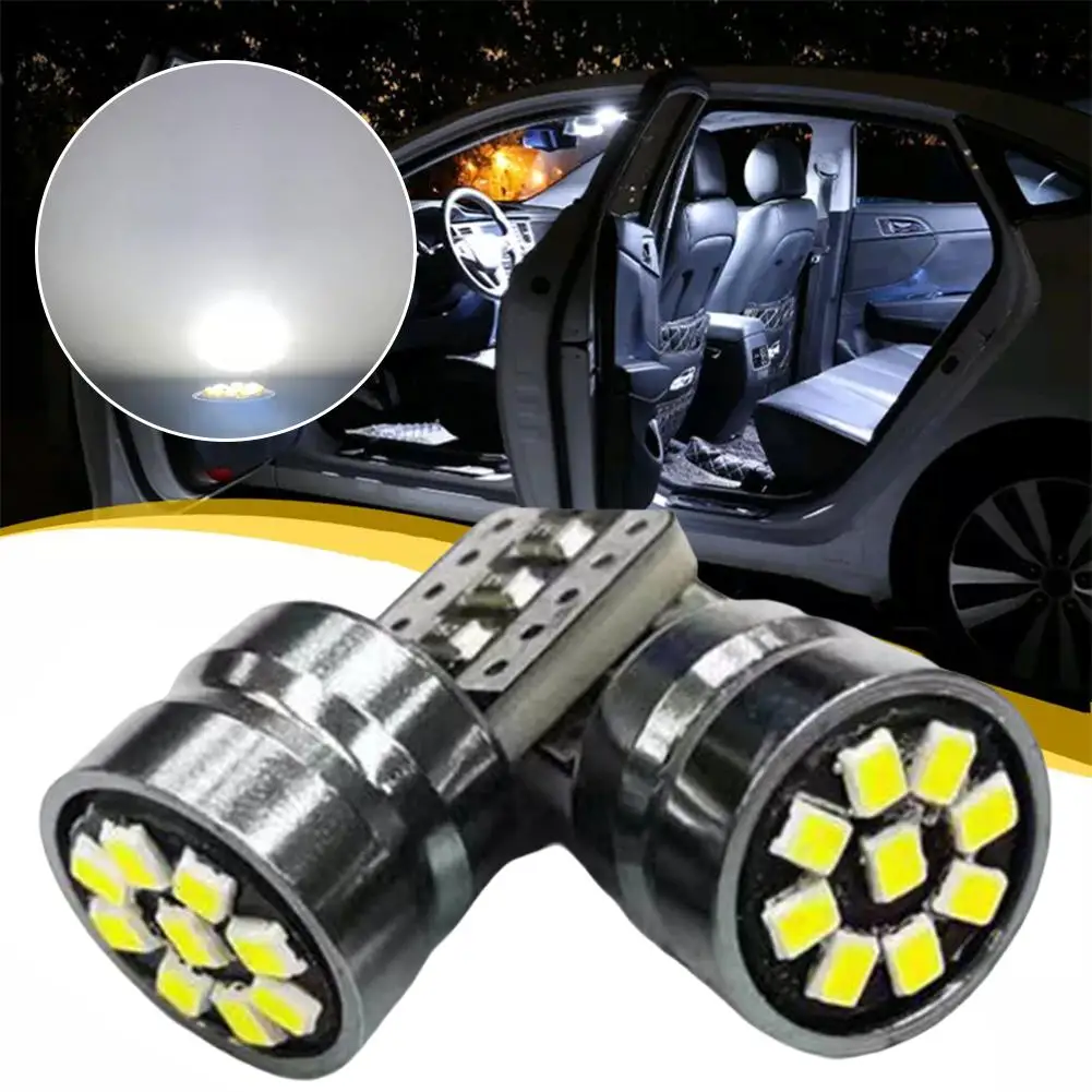 2/4/10pcs T10 W5W LED Bulb 12V 2016-9SMD Car Interior Dome Door Glove Box Trunk License Plate Reading Lights Car interior