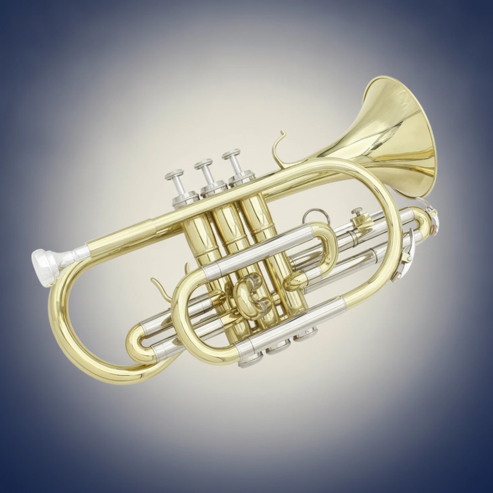 Cornet Kit Sturdy Cornet with Carrying Case Brass Instrument Airtight Adjustable for Students, Practice, Lessons