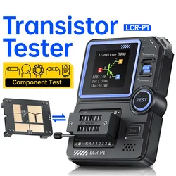 1pc LCR-P1 Transistor Tester Multifunction Diode Triode Capacitance Resistance Meter LCR ESR Test Meter Power Tools Accessories