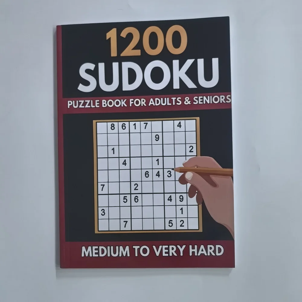 English Sudoku Game Book That Makes Children Smarter As They Play, with Nine Grid Filling for Logical Thinking Training