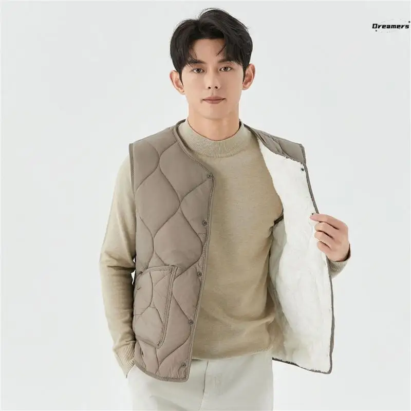 

Теплый хлопковый жилет для мальчиков-подростков, большой размер, школьный orm, внутренняя одежда, осенне-зимний термотоп с принтом, длинный рукав