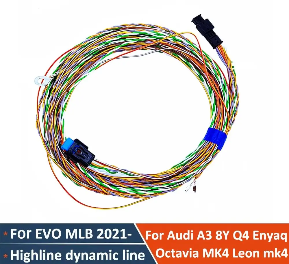 Highline - For Audi A3 8Y Octavia MK4 Leon MK4 Reversing Camera RVC Wiring Harness Cable, Highline Rear View Camera Cable