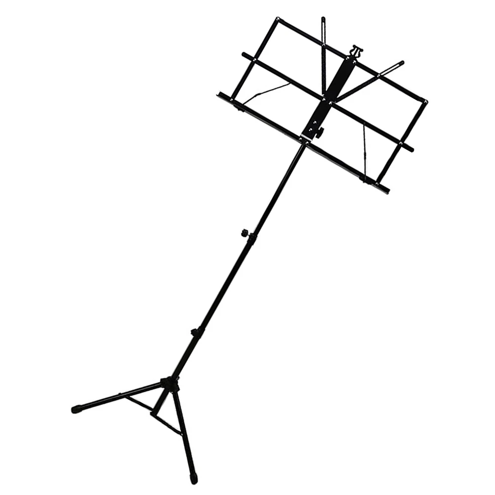 

Folding Music Portable Adjustable Height Sheet Music Holder 3 Sections 140cm Max Waterproof Bag Anti Slip Feet Guitar