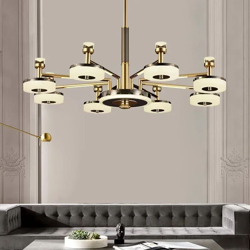 

GHEUVNJ Modern light luxury Dining room chandelier lighting Ceiling lamps hanging light led chandeliers for the living room ind