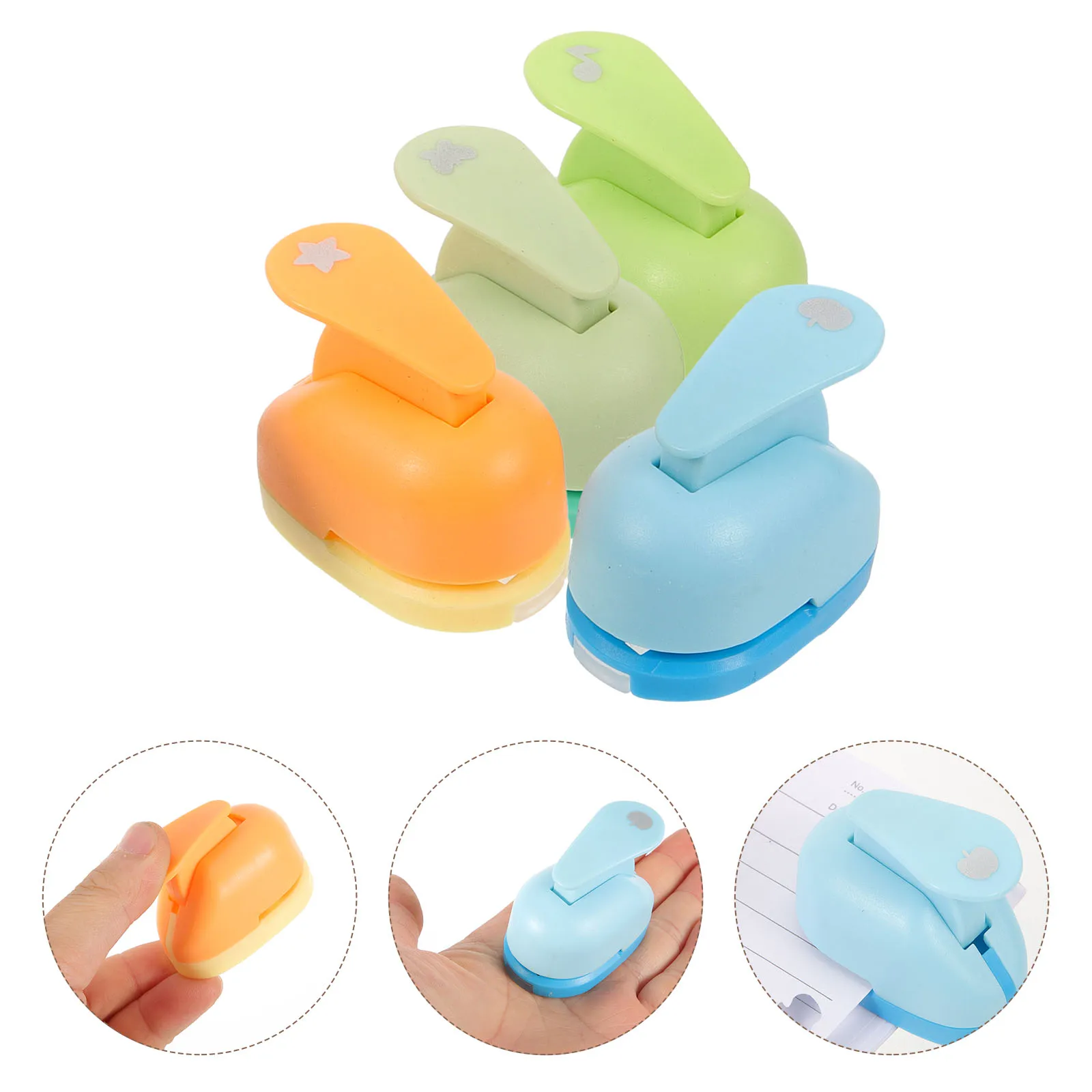 

4pcs Scrapbook Paper Kids Craft Hole Hole Punch Shapes Punch Shapes Paper Punches For Crafting Scrapbook DIY Puncher Tools