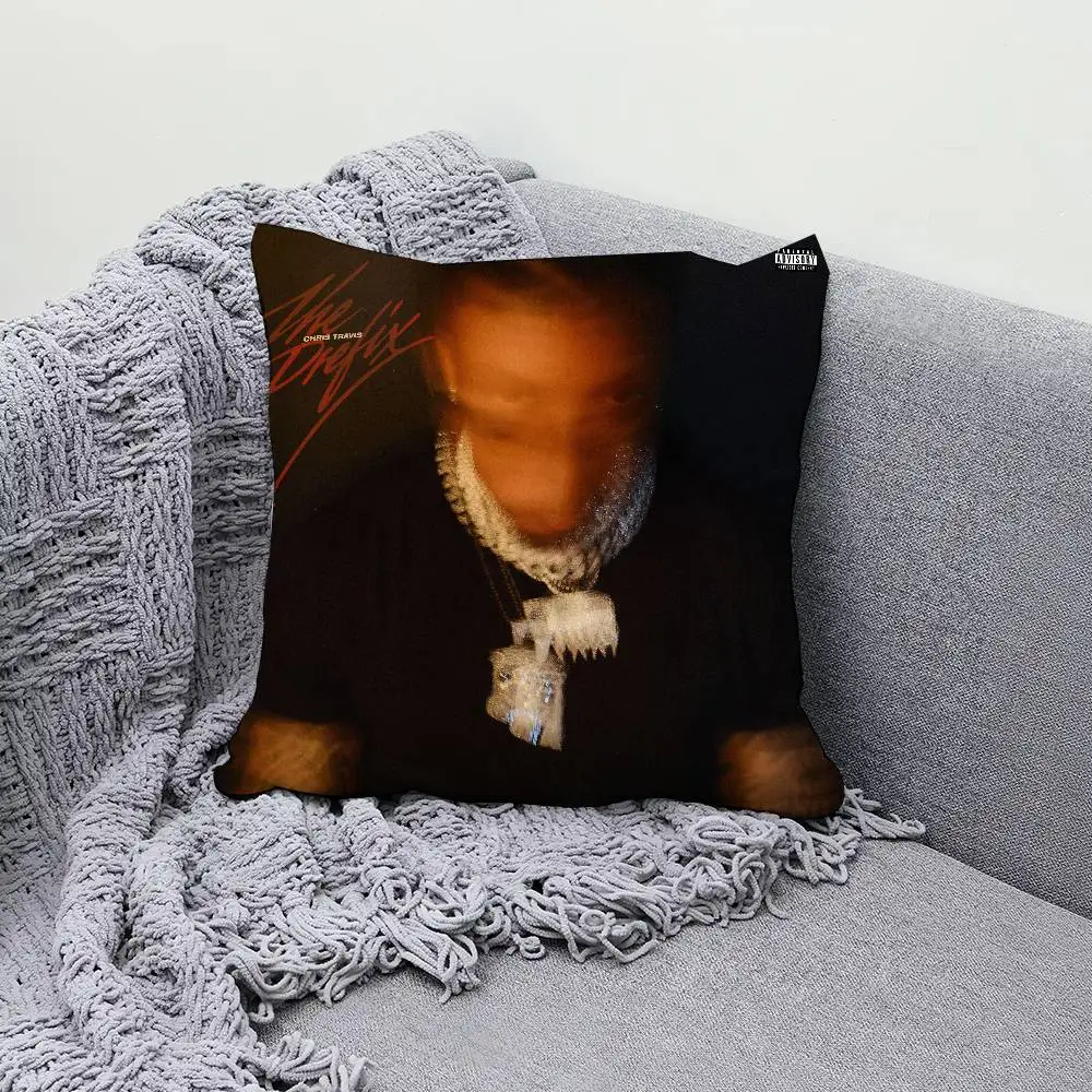 C-Chris T-Travis The Prefix 30x30cm 45x45cm Pillow Case Decor Protective Covers Comfortable Soft For Sofa Living Room Home Offic