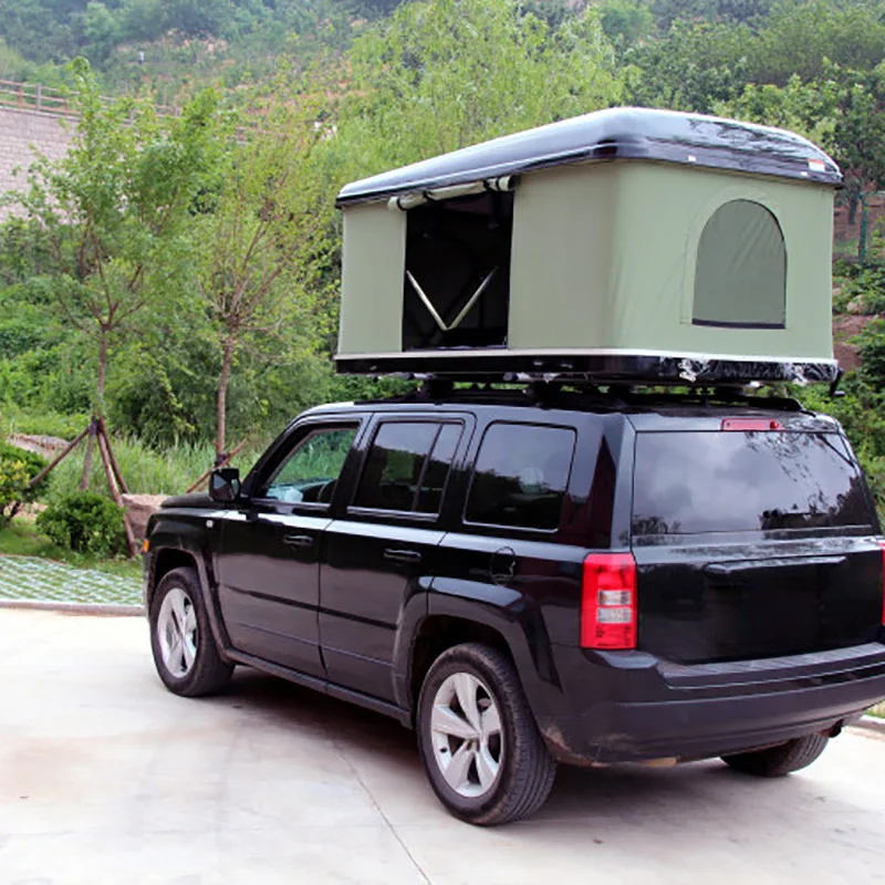 Overland Camping Shelter, Waterproof Aluminum Hard Rooftop Tent Suitable For 4X4 SUV Truck Offroad Expeditions