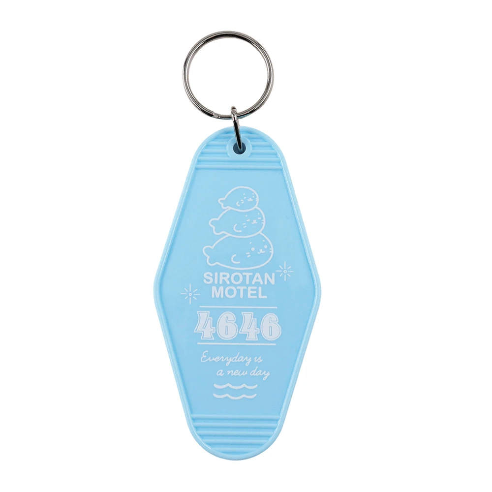 Cute Little Seal Sirotan Motel 4646 Pendant Key Chain Student Schoolbag Pendant Healing Everyday Is A New Day Key Tag