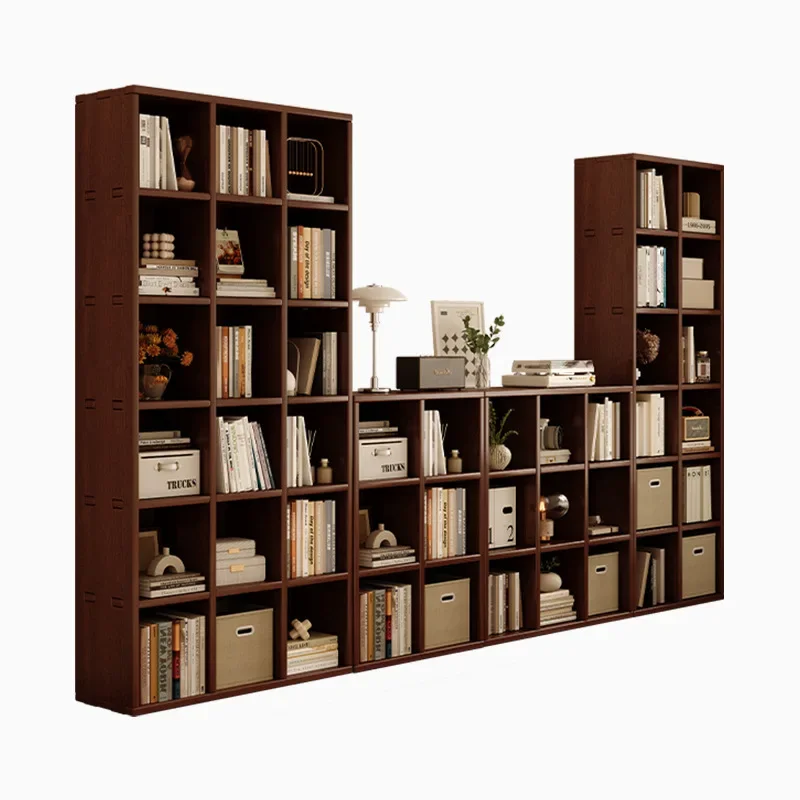 

Solid wood free combination bookshelf floor storage household locker