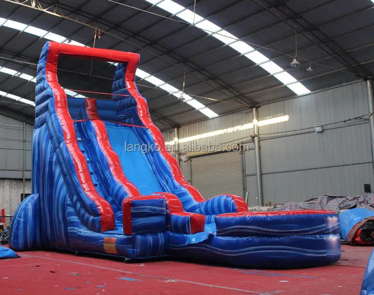 Commercial Backyard 20 Foot Pool Water Slides Inflatable Game for Kids Adult