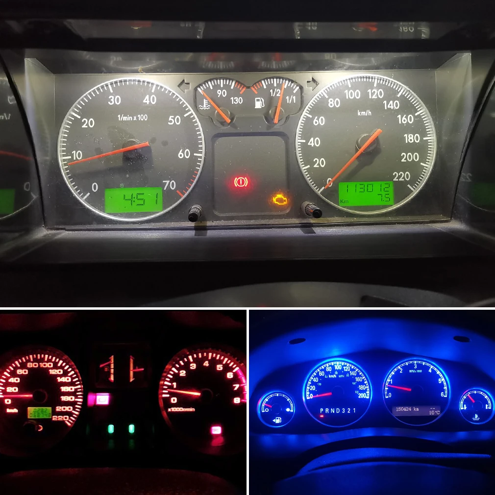 10pcs T3 LED 3030 SMD Led Bulb T4.2 T4.7 Indicator Light Bulb Car Dashboard Warning Indicator Light Instrument Lamp Auto Lamp image 6