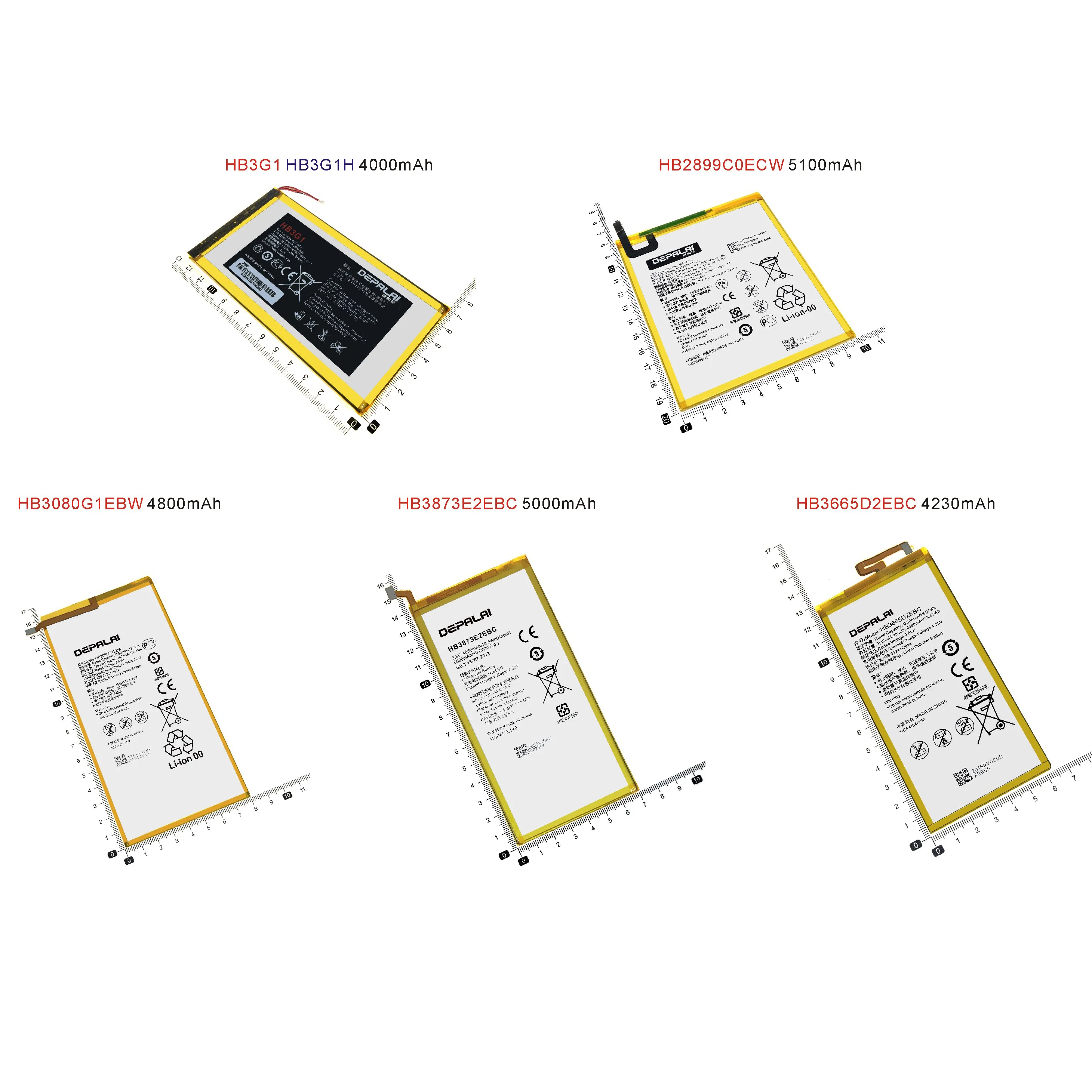 HB3G1 HB3080G1EBW HB3873E2EBC Battery For Huawei MediaPad 7 Lite M1 M2 M3 X1 X2 P8 Max Batteries HB2899C0ECW HB3665D2EBC