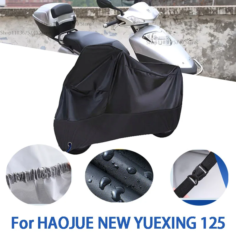 

Motorcycle Full Covers For HAOJUE NEW YUEXING 125 Car Outdoors Sun Protection Dust No Ear Thickened Oxford Clothcover