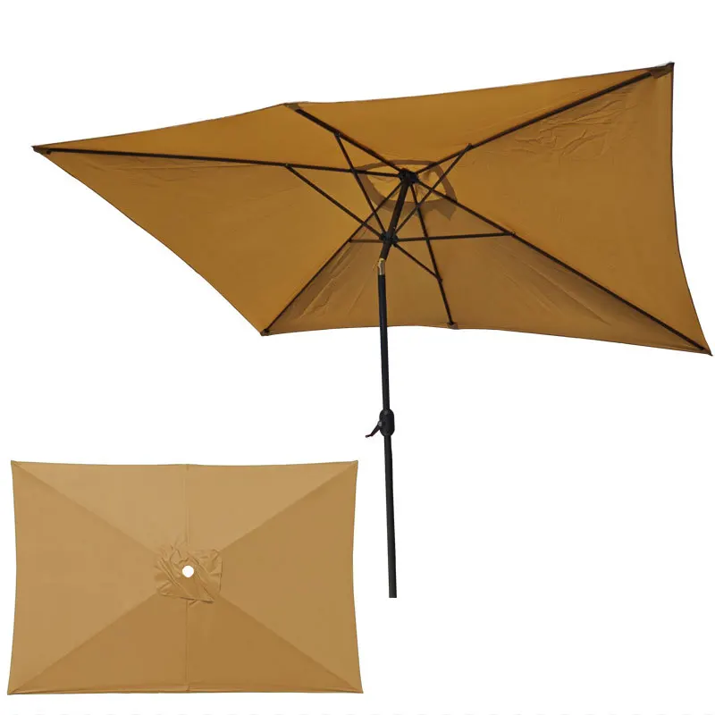

Outdoor Rectangular Parasol Cloth Garden Patio Sunshade Rainproof Sun Umbrella Replacement Cloth Heavy Duty Replacement Canopy
