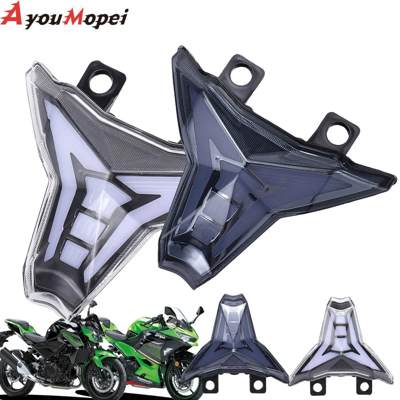 カワサキ-z1000-忍者-zx-10r-z400-統合-led-テールライトウインカー煙オートバイアクセサリー