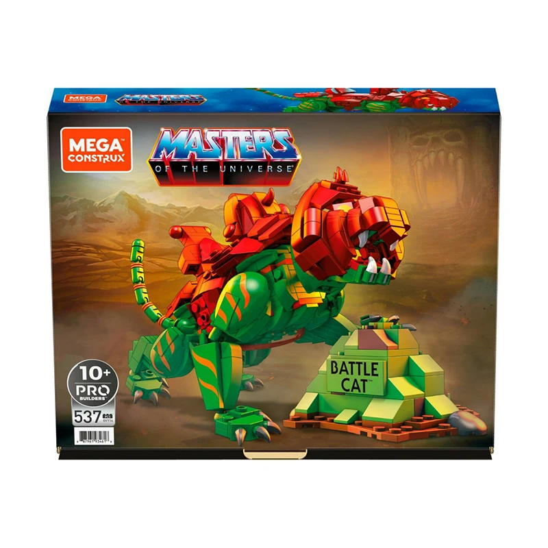 MEGA Construx Masters of The Universe He Man Battle Cat Buildable Action Figure Animation Collectible Model Boy Retro Toys Gifts