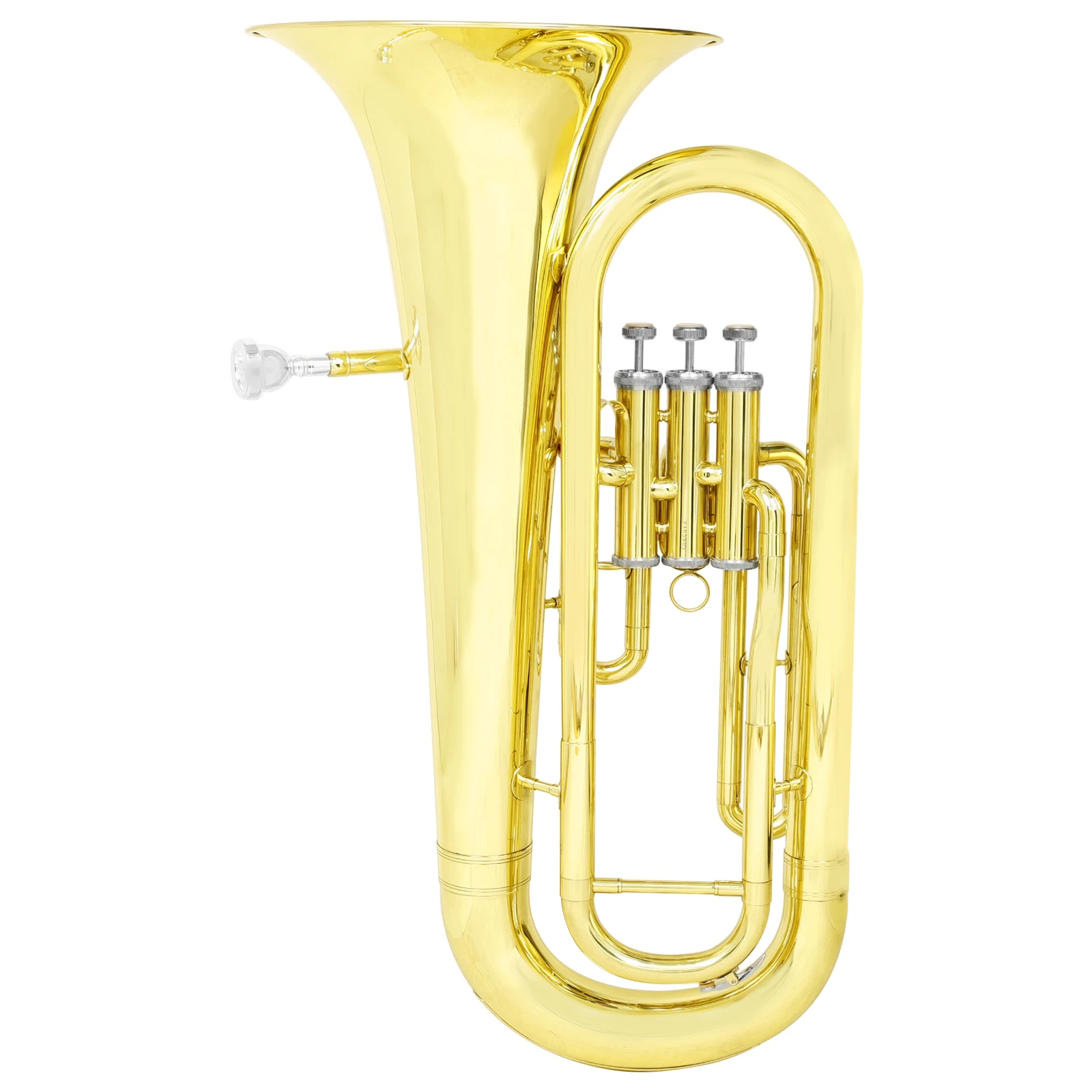 SLADE Euphonium 3-Valve Bb Upright-key Euphonium Professional Brass Instruments Gold+Phosphor Copper Pipe With Mouthpiece Case