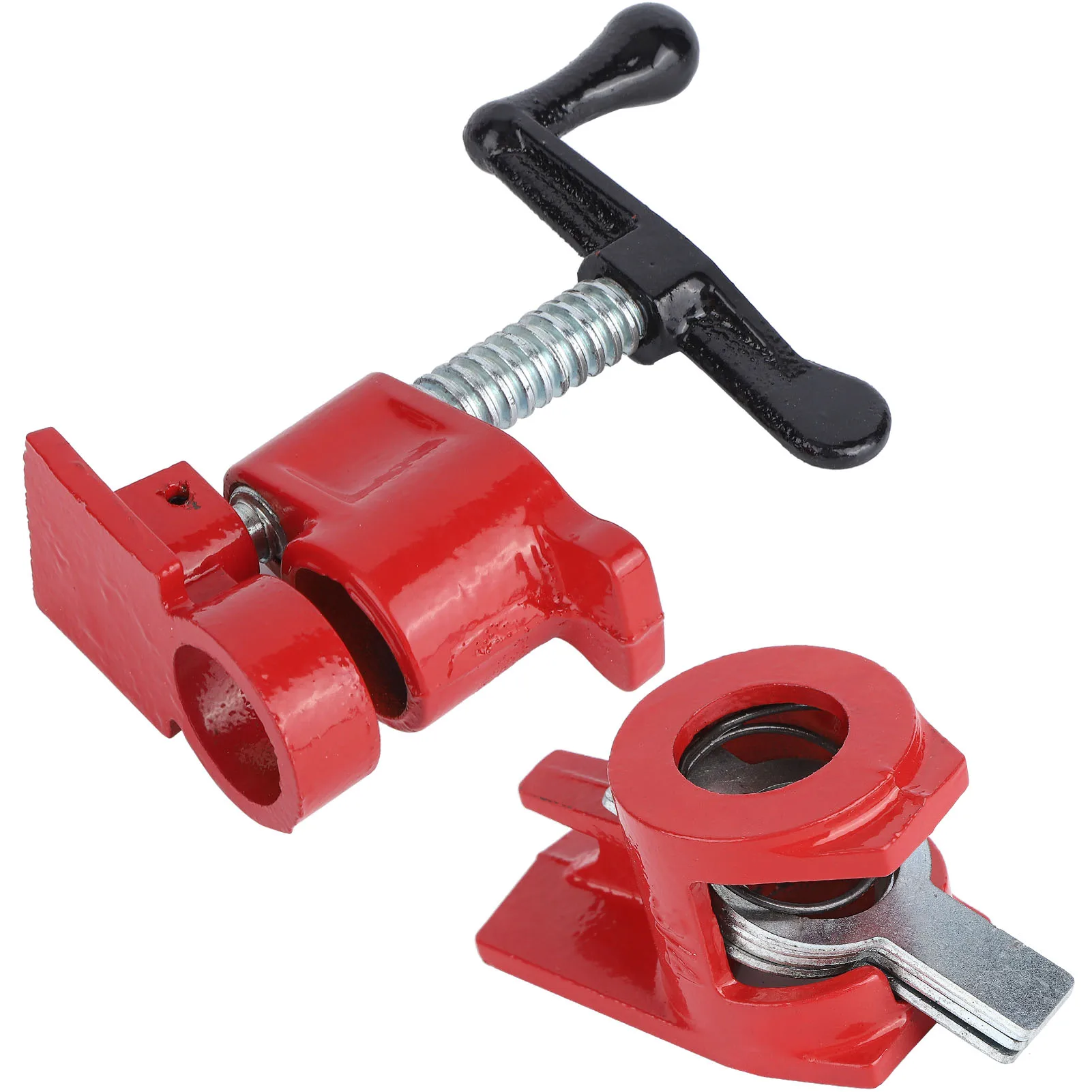 Heavy - Duty 3/4'' Iron Wood & Metal Clamp Set - 4 Pcs Quick Release Wide Base for Workbench Woodworking