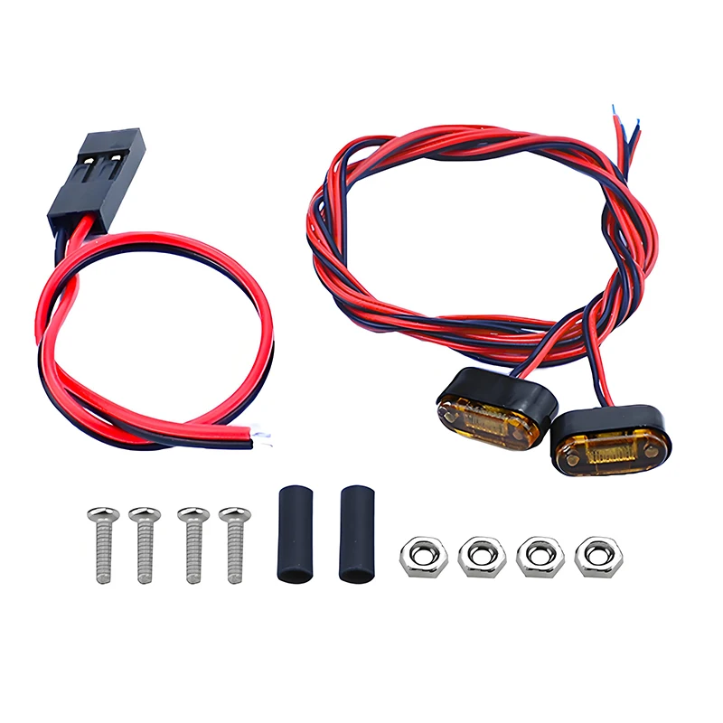 RC Auto Quadrat Oval Scheinwerfer LED Position Lampe Seite Licht Warnung Licht für Tamiya Traxxas Yikong MJX H8H FMS
