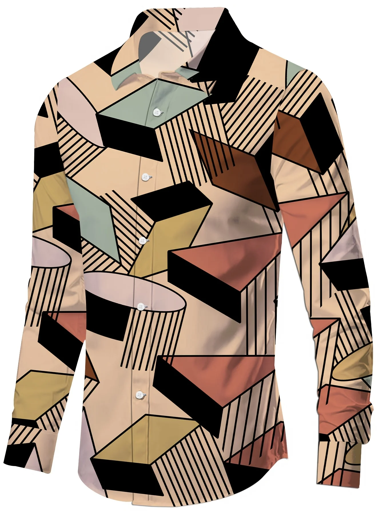 

Leopard Shirts Men Fashion Shirt Long Sleeve Hawaiian Shirts Cuba Beach Blouse Men's Clothing Vocation Camisas Streetwear，