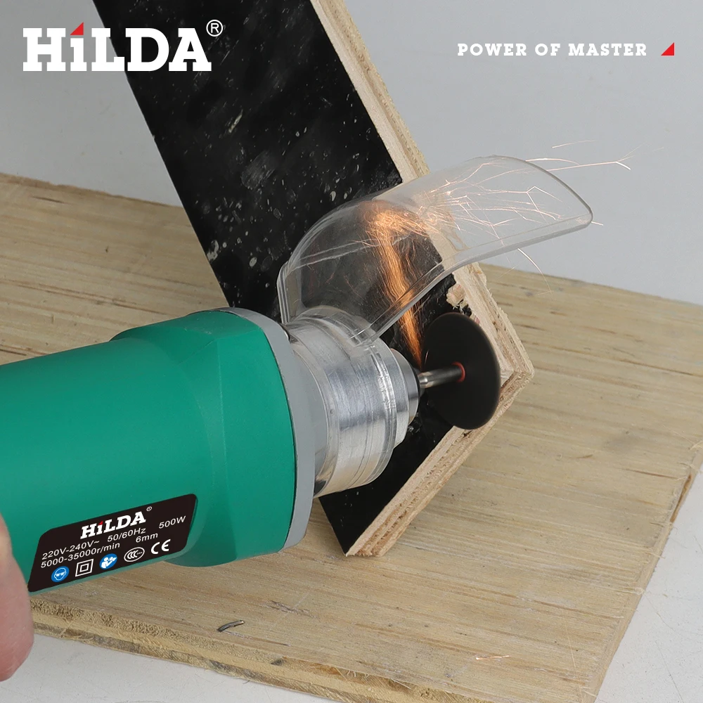HILDA Gravírovací rotační nástroj 500 W 6rychlostní bruska Dremel Style Dremel Sada na leštění dřeva - Image 6