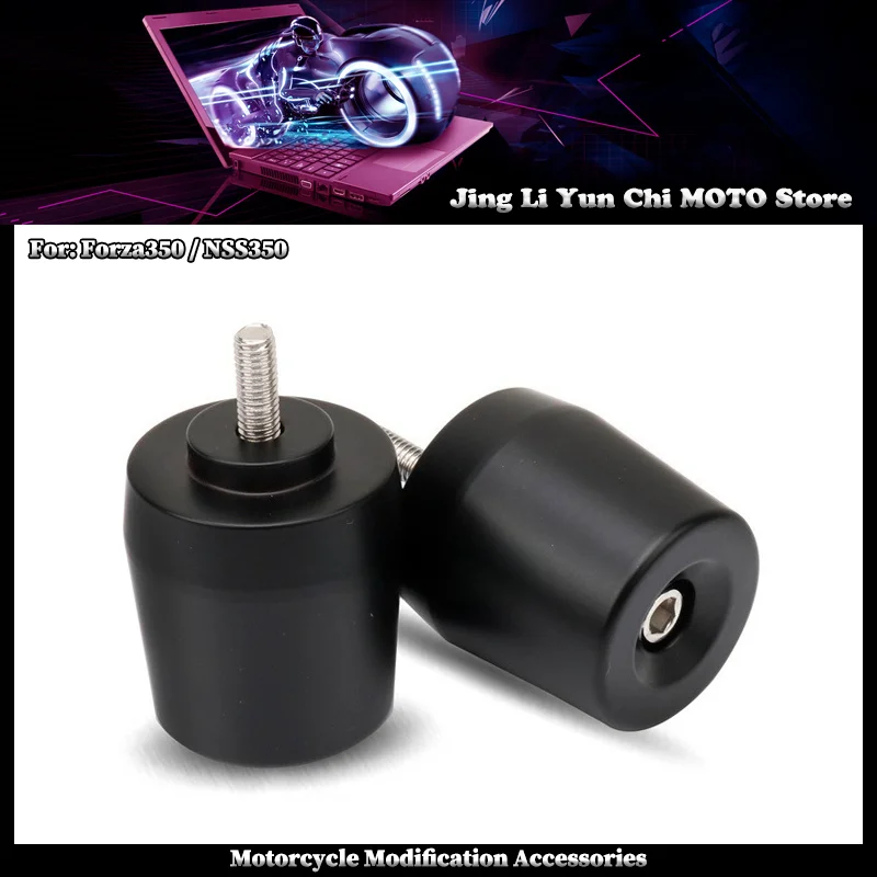 

For HONDA Forza 350 NSS 350 FORZA350 Motorcycle Stainless Steel Handle Bar End Handlebar Grips ends Sliders Cap Plug Slider