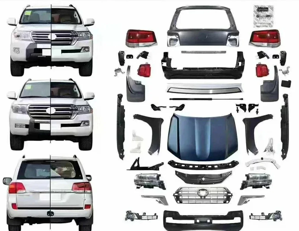 

EasyInstall FORToyotaLandCruiserLC200 Элегантный ABSPпластик для подтяжки лица BODYKIT 2008-2015–2016-2020