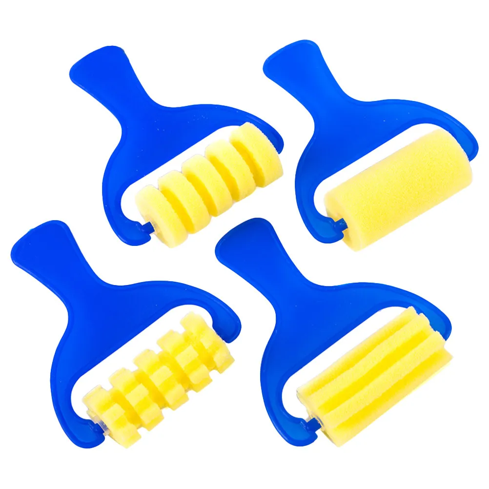 19Pcs Drawing Sponge Set for Creative Art Craft Sponge Variety Design for Imagination Development Parent Activity