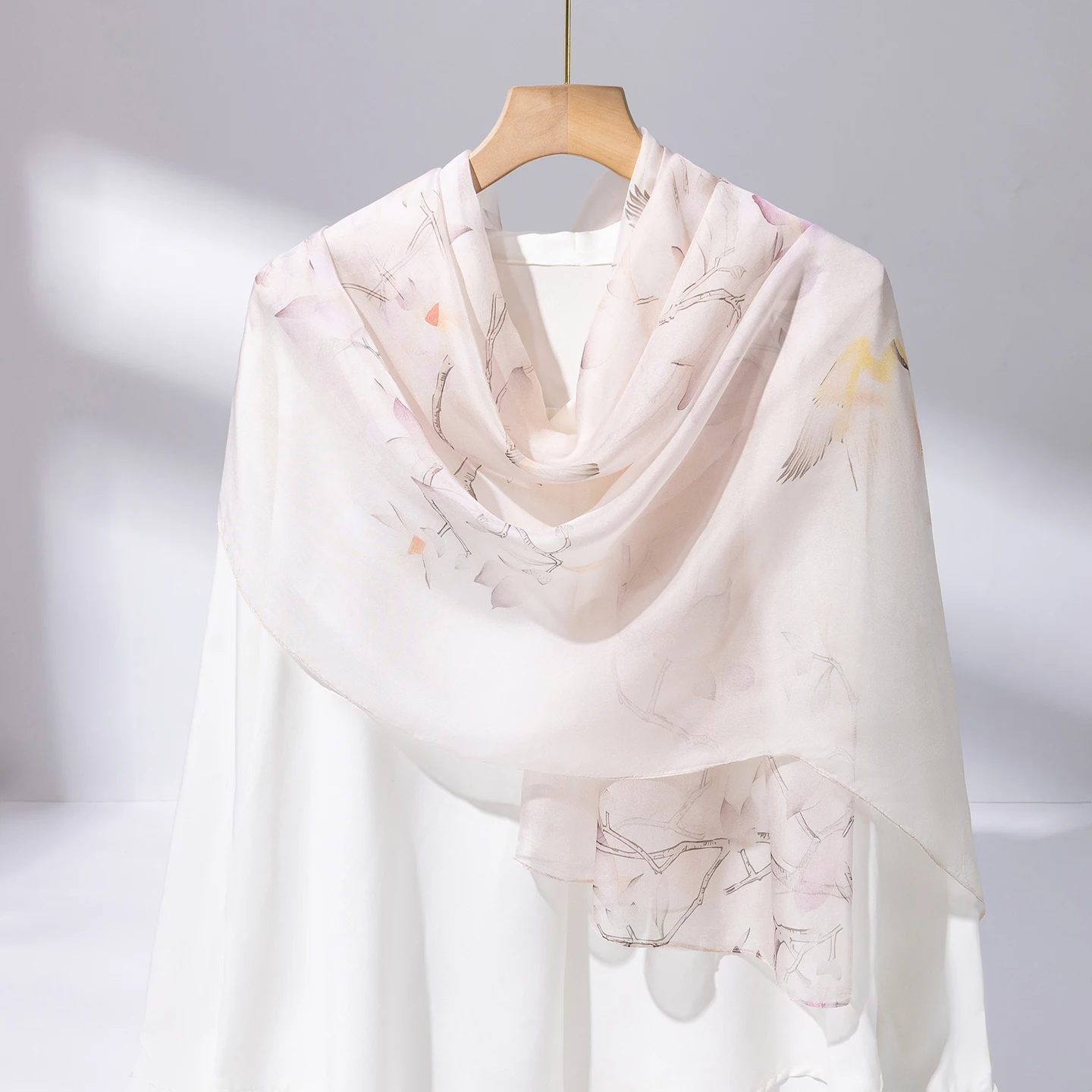 上海ストーリー-薄いシルクスカーフ-レディース-ロング-本物のシルクスカーフ-ママスタイル-マルベリーシルク-ショール-ラップ-ショルダー-アウター-高齢者向け