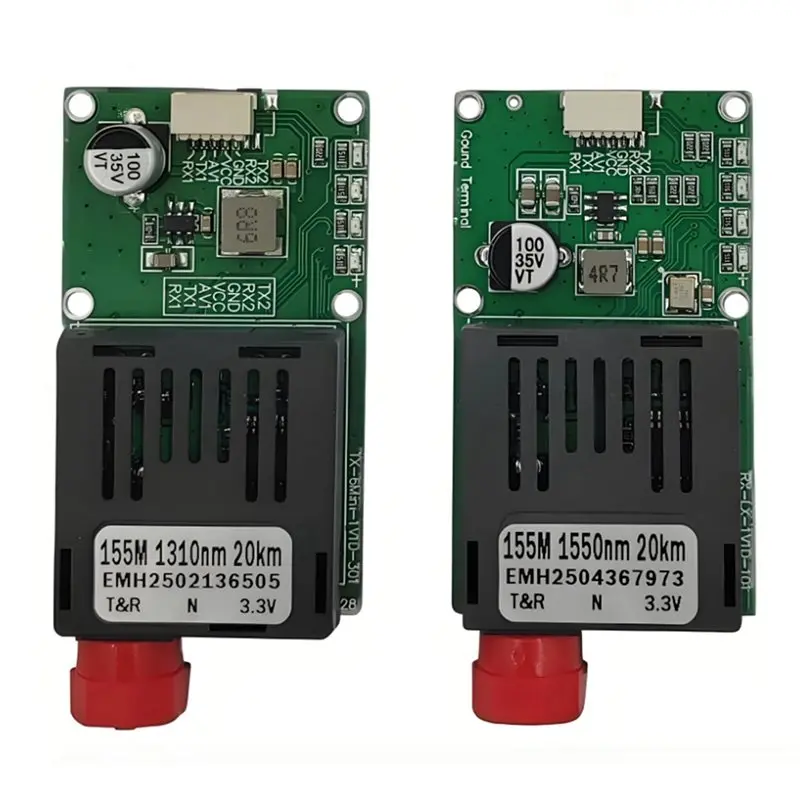 ¡Nuevo! Módulo transceptor óptico TTL 6X para interfaz Drone RX/TX/AV/VCC/GND 20KM TTL a módulo de fibra óptica