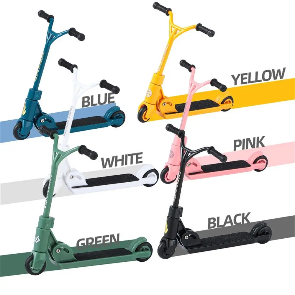 Simulação de scooter de dedo dobrável multi colorido mini scooter duas rodas dedo skates treinamento de dedo