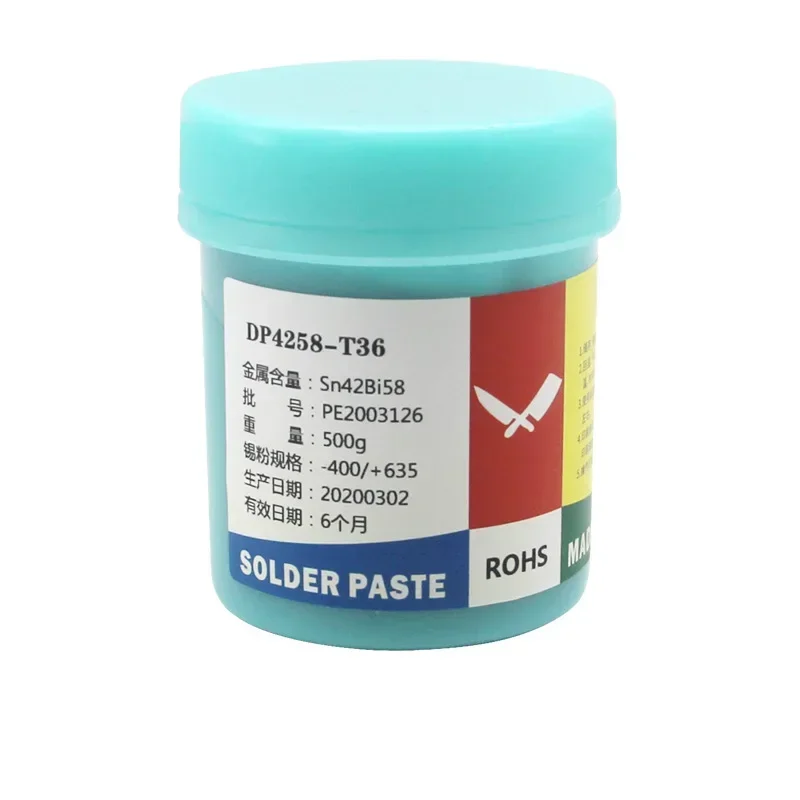 500g/bottle Solder pate SMT patch Sn42Bi58 Sn63  Solda Solder paste Low temperature 138℃ 183℃