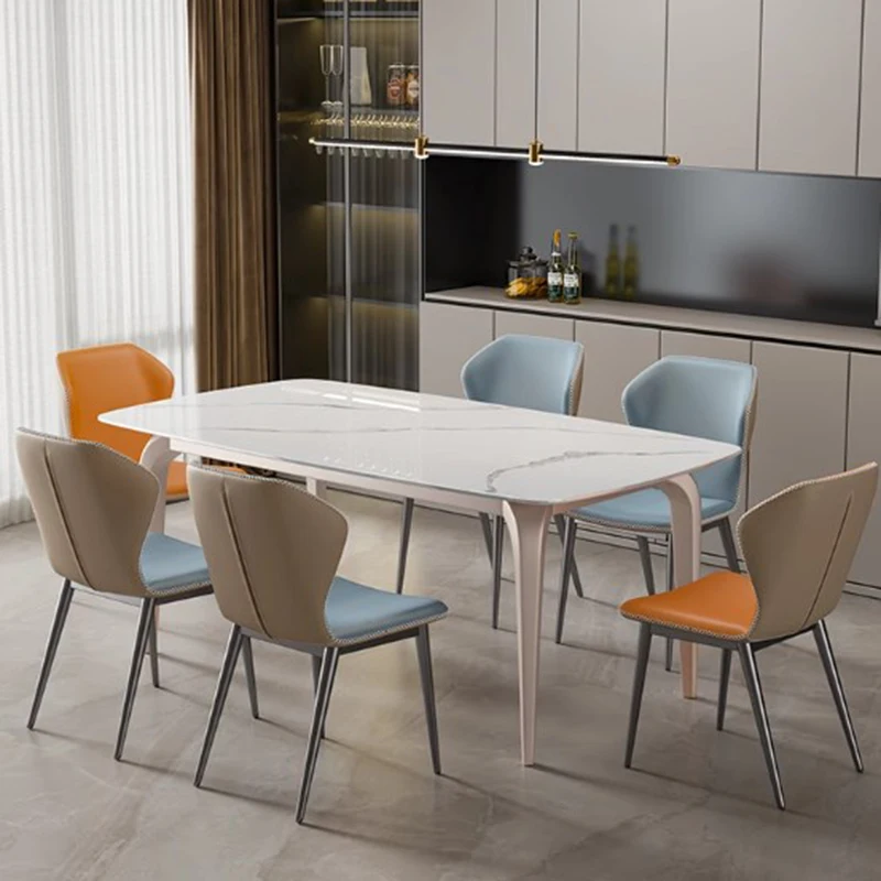 High Kitchen Table Party Centerpiece Designer Modern Center Dinner Table Living Room Rectangular Mesas De Comedor Furniture