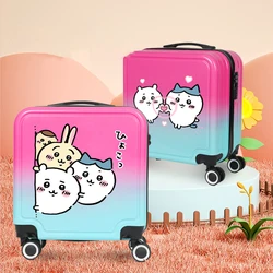 MINISO kawaii password suitcase 18 inches chiikawa cartoon cute child High capacity travel Carry-on suitcase Fashion new style