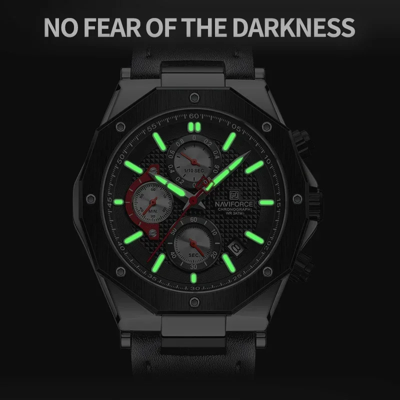 NAVIFORCE 2024 Men Watches Military Waterproof Wristwatch Quartz Sport Clock Leisure Original Brand Watches Relogios Masculino