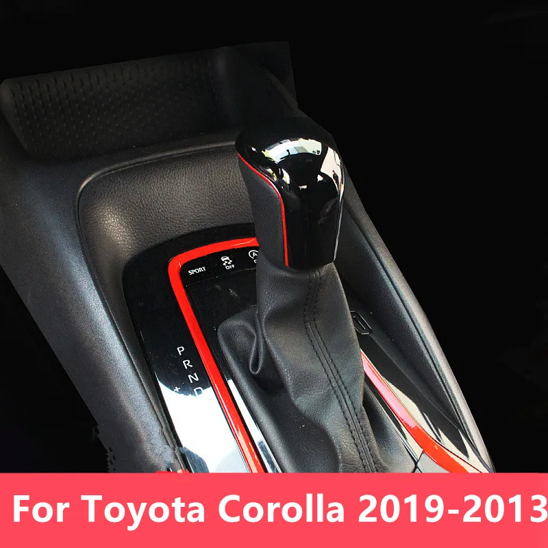 For Toyota Corolla 2019-2013 Car styling gear lever head decoration Shift cover Interior Gear head decoration Gear set Gear