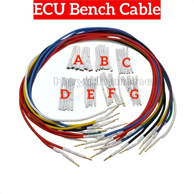 

42pcs Pins 13pcs ECU Bench Cables FormulaFlash Cable ECU Pin Adapter ECU Pin Cable KT200II Cable KT200 Bench Cable for TRASDATA
