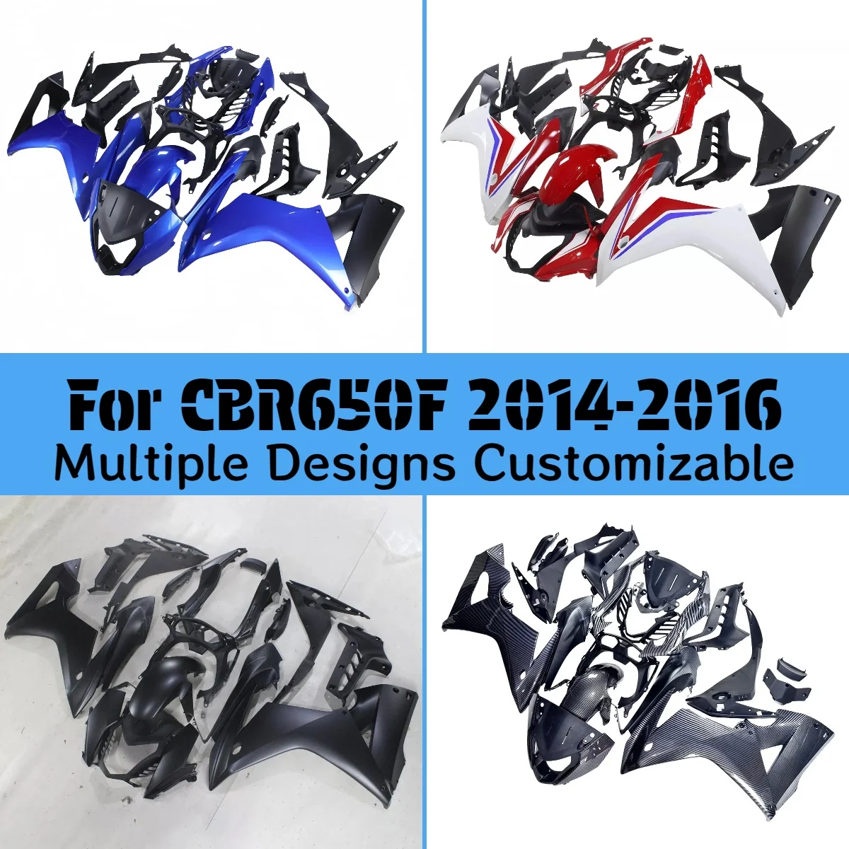 

Комплект обтекателей CBR650F 2014 2015 2016, полный комплект пластиковых обтекателей для мотоцикла HONDA CBR 650F 14 15 16