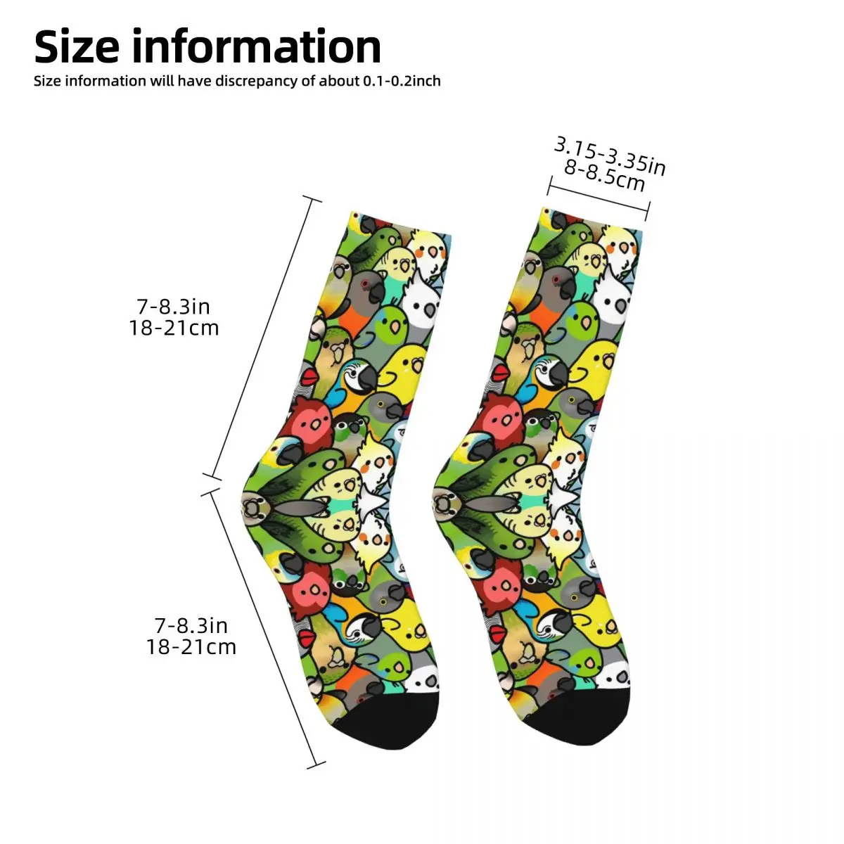 Everybirdy Pattern Socks Harajuku Super Soft Stockings All Season Long Socks Accessories for Man's Woman's Gifts