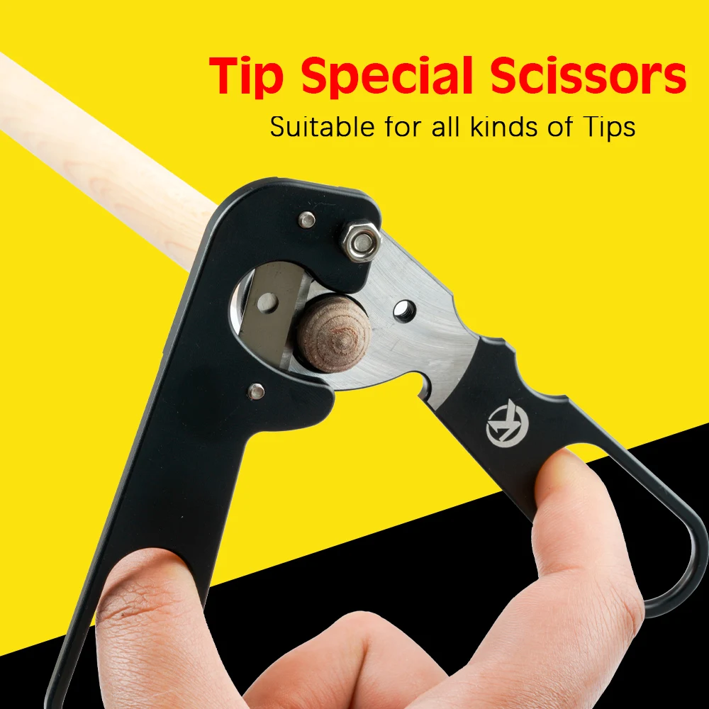 

KONLLEN Billiards Cue Tip Excision Tool Metal Scissors Carom Snooker Pool Cue Tip Cutting Repair Maintaince Billiard Accessories