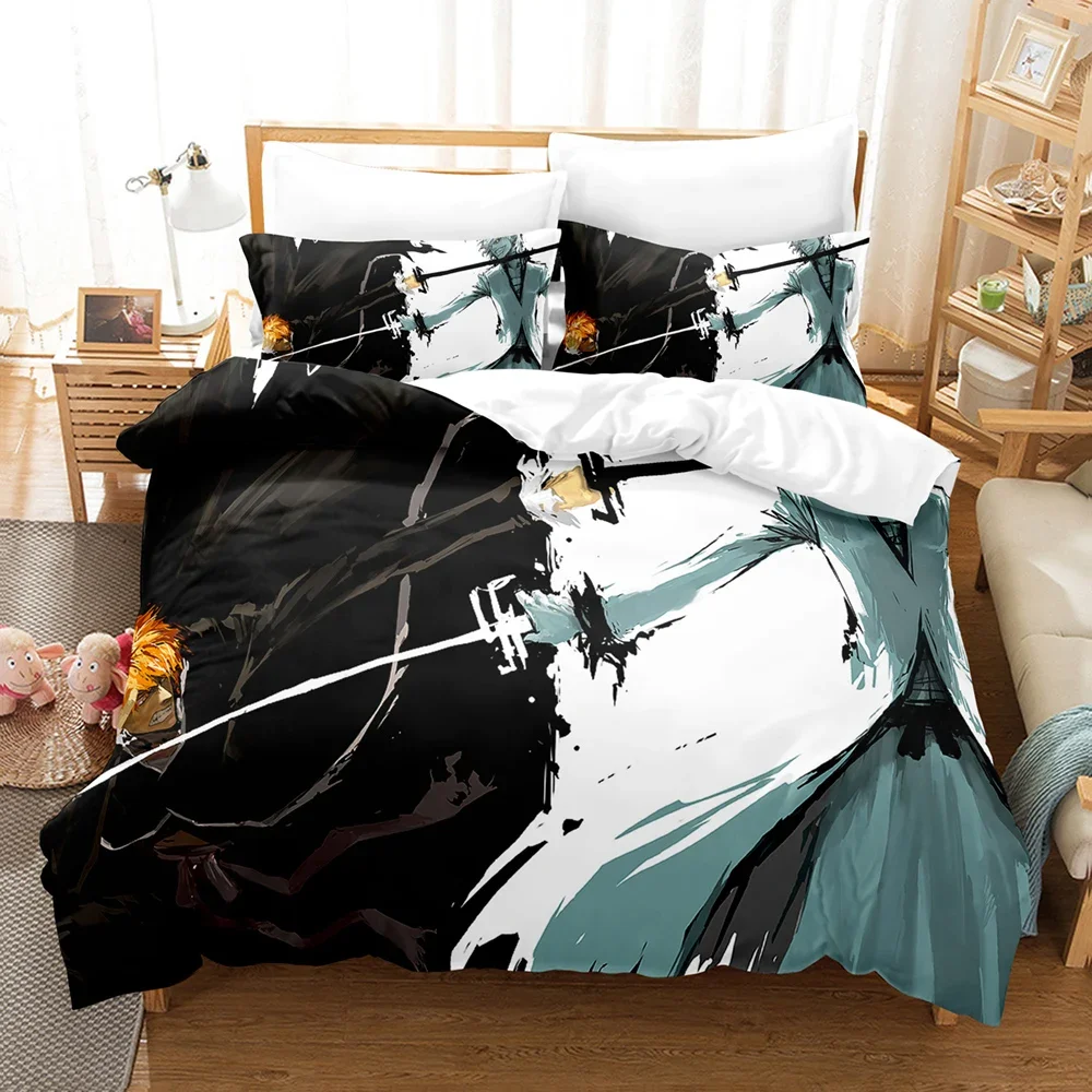 New 3D Anime The Bleach Bedding Sets Duvet Cover Set With Pillowcase Twin Full Queen King Bedclothes Bed Linen For Home Textiles