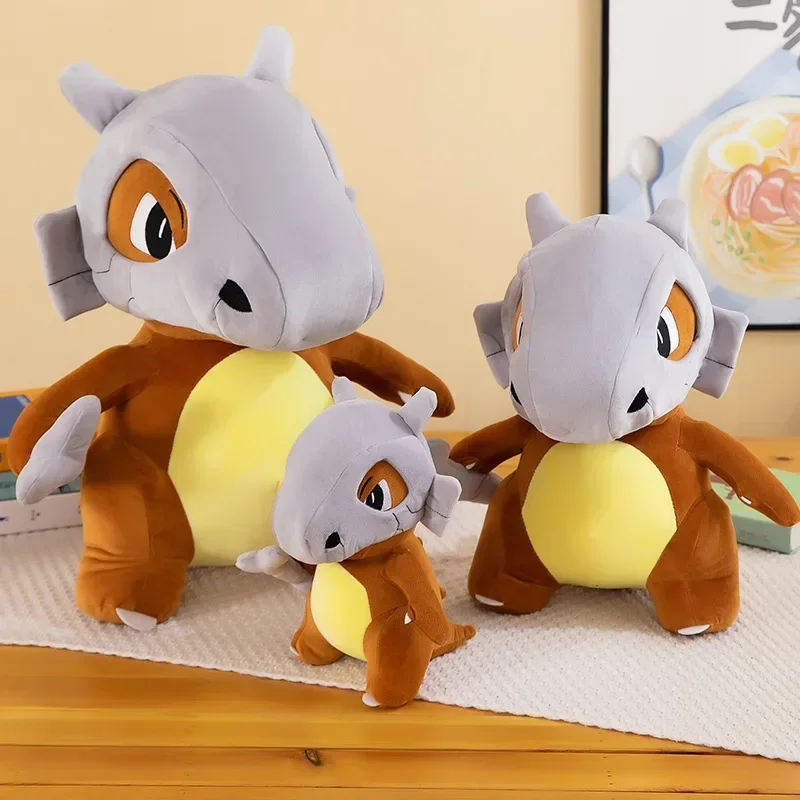 Peluche Pokémon Cubone Osselait Tragosso pour Enfant, Jouet Surdimensionné, Oreiller Doux, Poupées, Cadeaux d'Anniversaire et de Noël, 80cm