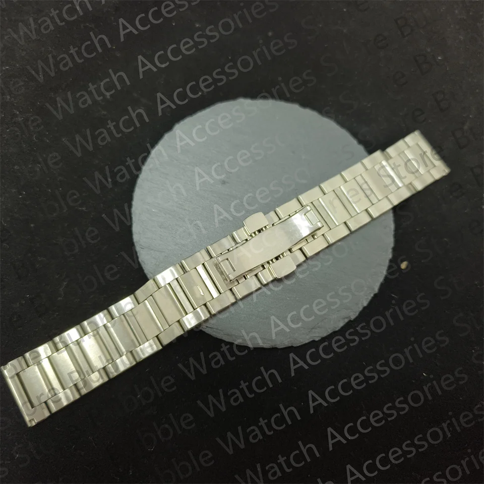 バタフライバックル付きステンレススチールウォッチ,ユニバーサル,シルバー,ソリッド,skx007,rlx,omg,アクセサリー22mm