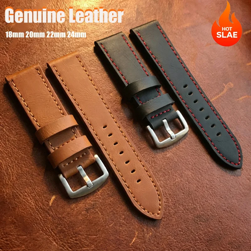 Uhrenarmband, weiches Material, Armbänder für den Geschäftsbedarf, 18 mm, 20 mm, 22 mm, 24 mm, universelles Ersatzarmband