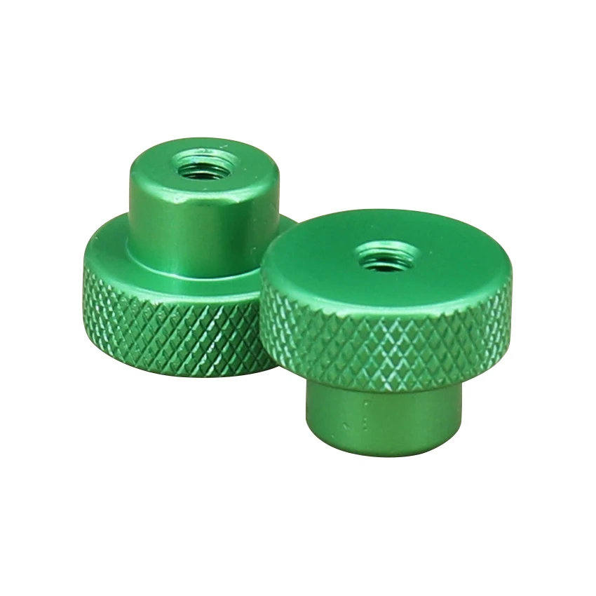 1PCS through-hole rolling flower thumb nut aluminum alloy handle knob steps nut silver/black/red/green/gold D12XH12mm M3 M4 M5