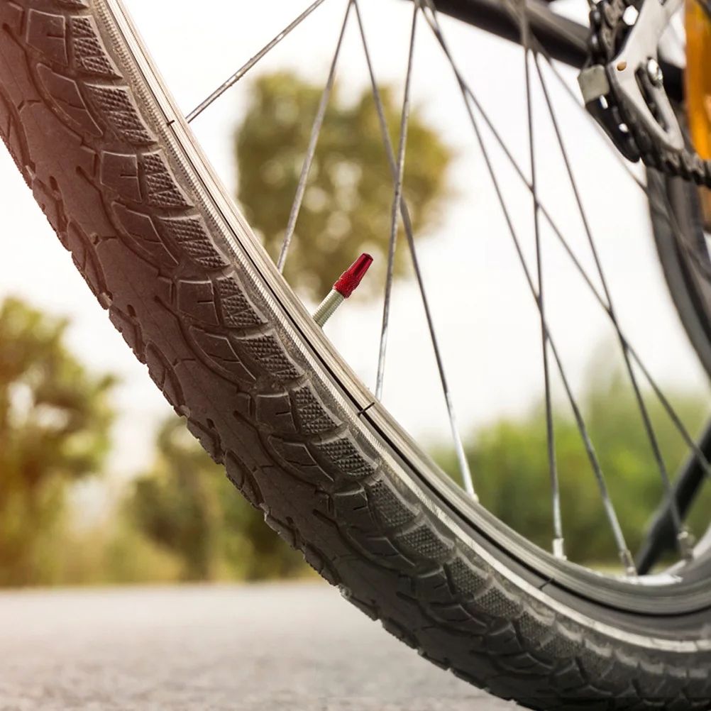 

30pcs Valve Caps Aluminum Alloy Bike Tire Dust Cover For Preventing Leakage Dirt French Style Stem Protectors